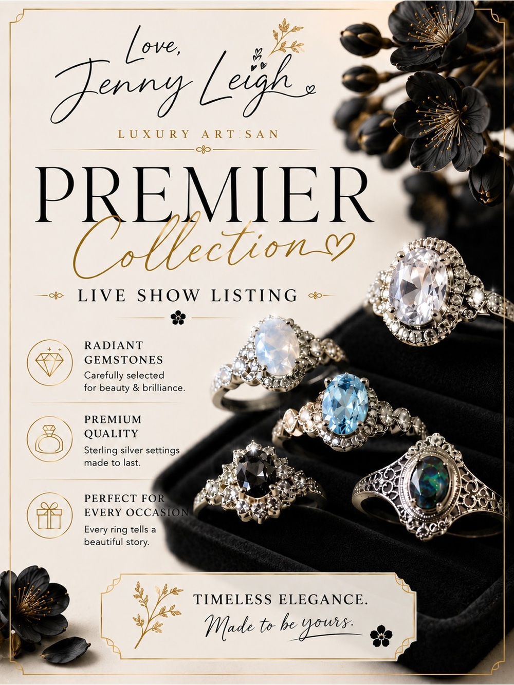 Premier Collection Gemstone Rings - LIVE SHOW LISTING